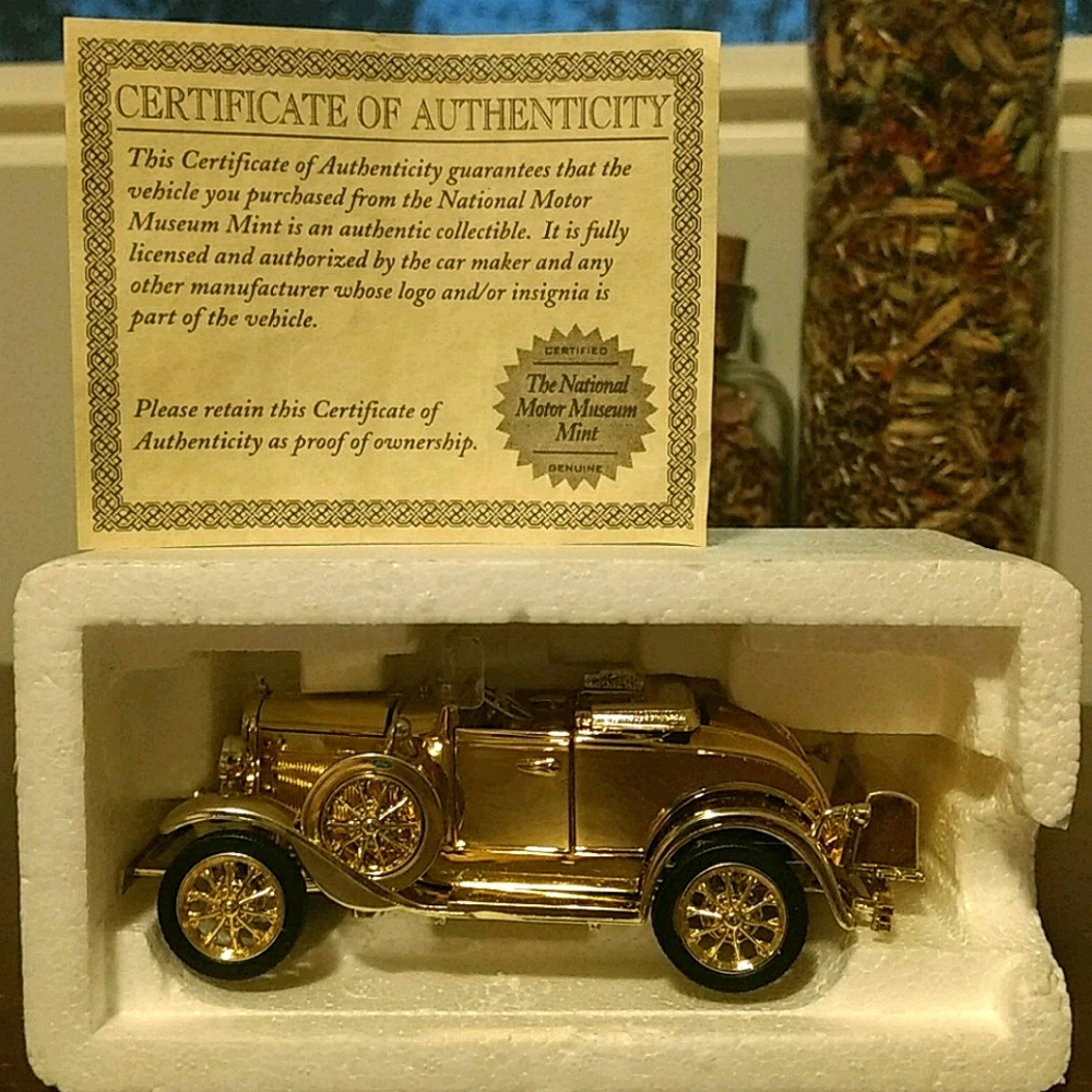 1931 Ford Model A Roadster Gold Plated Mint